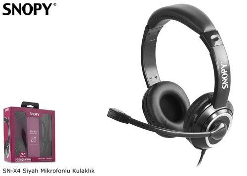 En ucuz SNOPY SN-X4 X-ZOOM Siyah PC-Telefon Mikrofonlu Kulaklık call center kulakliği olarakta  kullanılabilir